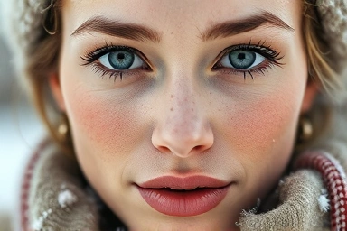 Dry winter skin transformation showing hydration and relief