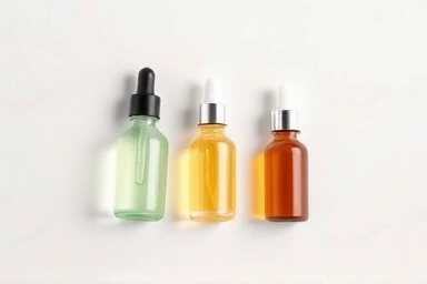 Skincare essence, serum, and ampoule bottles with gradient concentration.
