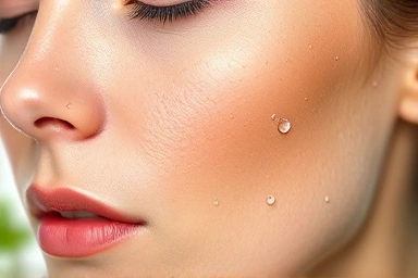 Healthy skin after cleansing, clear complexion, gentle hydration