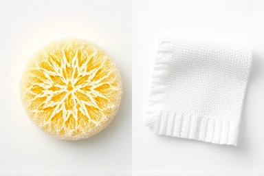 Comparing harsh vs. soft exfoliation materials