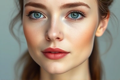 Dewy, glowing, hydrated skin with a natural radiance.