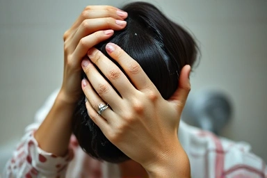 Applying gray-covering shampoo for natural color transformation