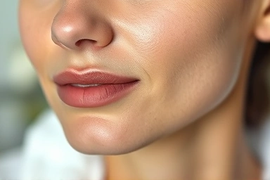 Glowing, elastic facial skin symbolizing beauty results.