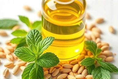 Natural ingredients for effective leg swelling massage oil.