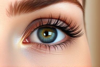 Perfectly curled, long eyelashes with no clumps.