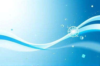 Abstract graphic symbolizing cleanliness and germ protection.