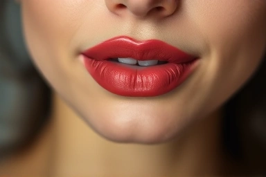 Flawless matte lipstick on smooth, hydrated lips.
