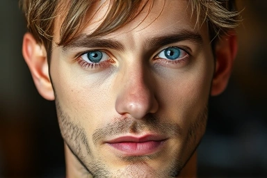 Close-up of a leaf cut hairstyle, showing hair texture and framing.