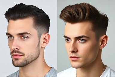Pomade vs wax hairstyles, glossy vs matte hair