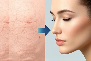 Symbolic transformation of skin from rough to smooth