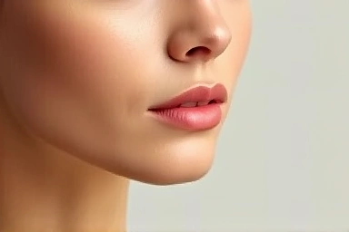Natural nose contouring with subtle shadows and highlights