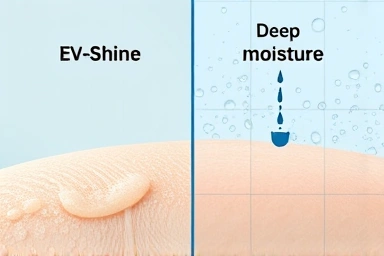 Visualizing oily surface vs. deep skin hydration.