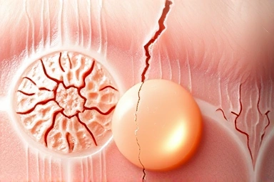 Symbolic representation of skin barrier repair with soothing serum