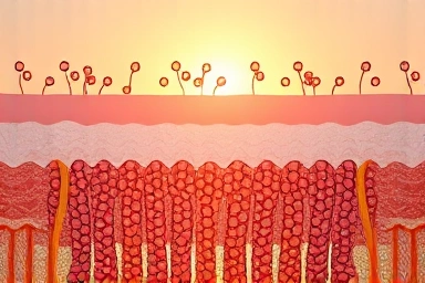 Symbolic representation of a strong, healthy skin barrier