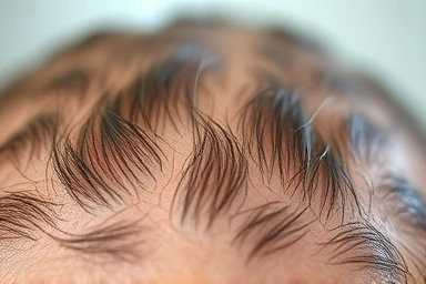 Healthy scalp and hair follicles