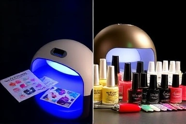 Comparison of compact vs. powerful gel nail lamps and their uses.