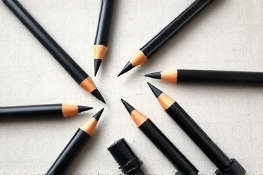 Collection of elegant smudge-proof eyeliner pencils