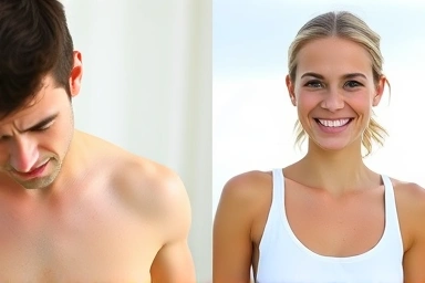 Confident person after solving underarm sweat and odor.