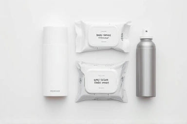 Variety of underarm sweat and odor remover product types.