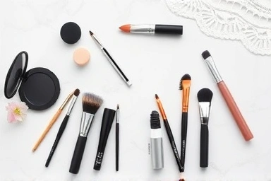 Essential makeup products for quick and professional wedding guest looks.