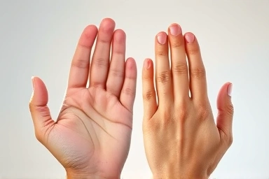 Symbolic image of hand rejuvenation and anti-aging.