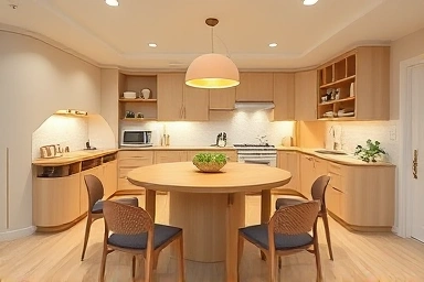 Modern and efficient LDK in a 30-pyeong apartment with smart storage solutions.