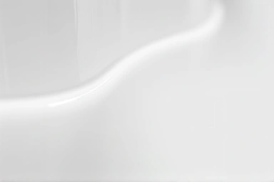 Pristine white bathroom silicone sealant, mold-free and hygienic.