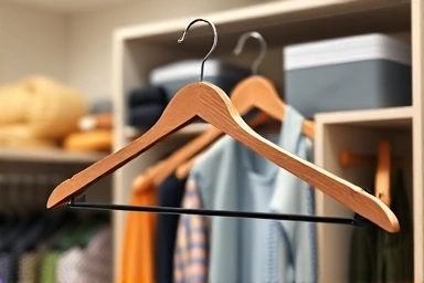 Durable domestic system hanger maximizing small space