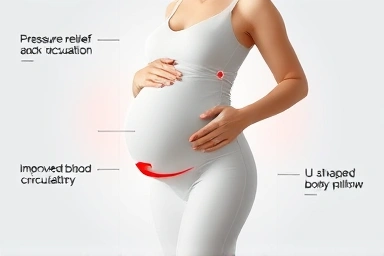 Symbolic image of comfort and circulation for pregnant women