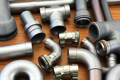 Industrial pipe fittings and connectors for DIY projects