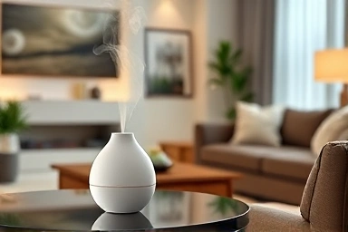Elegant diffuser enhancing home ambiance and interior decor.