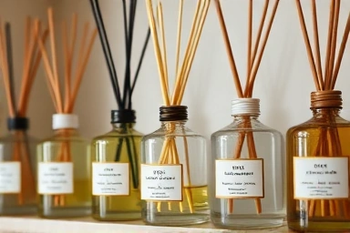 Curated collection of home diffusers with distinct scent profiles.