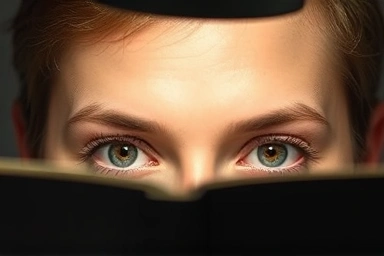 Comfortable eye focus under gentle, shadow-free desk lamp light