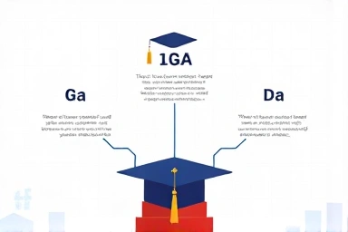 Strategic college admission path with three branches to graduation.
