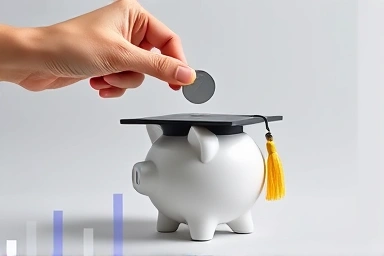 Symbolic representation of smart investment for future success and career growth.