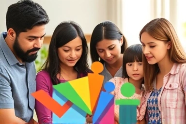 Parents and children considering educational options