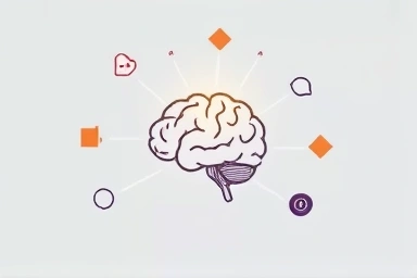 Brain activity and knowledge connection visualization.