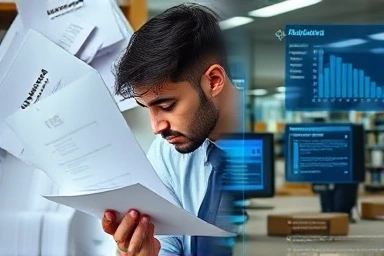 Before and after of AI-enhanced work efficiency.