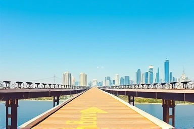 Metaphorical bridge connecting learning to IT career success.