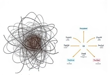 Information web untangled into a clear, structured diagram.