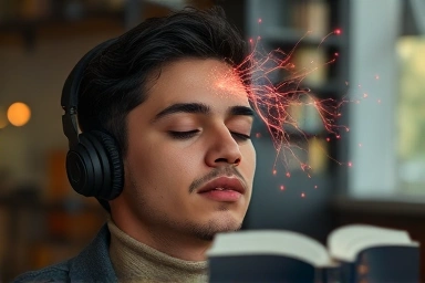 Brain pathways visualizing language learning through listening.