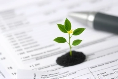 Symbol of growth from educational expense tax benefits.