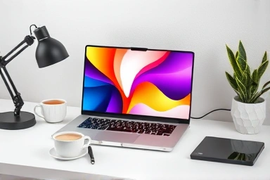 Minimalist desk setup promoting focus and calm productivity.
