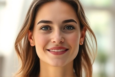 Alert person refreshed by sunlight, symbolizing overcoming drowsiness.