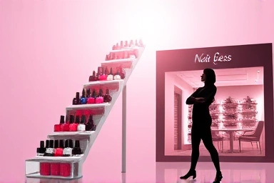 Symbolic image of career success and aspiration in nail artistry