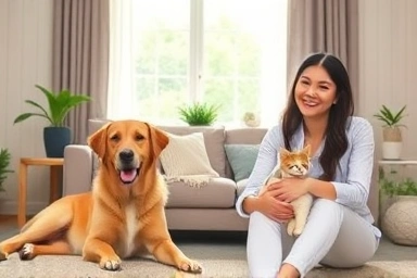 Harmonious pet ownership with a professional behaviorist's guidance.