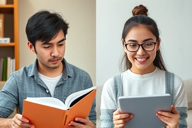 Frustration with books vs. fluency with AI tutor.