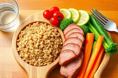 Balanced healthy meal for student energy and focus.
