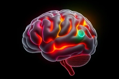 Abstract brain showing peak cognitive performance zones for learning.