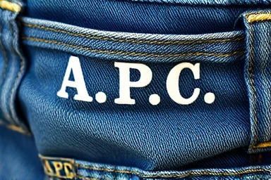 Worn A.P.C. denim with natural fades
